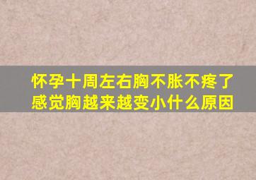 怀孕十周左右胸不胀不疼了感觉胸越来越变小什么原因