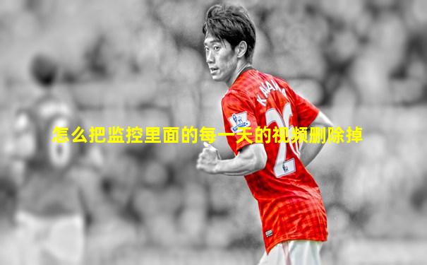 怎么把监控里面的每一天的视频删除掉