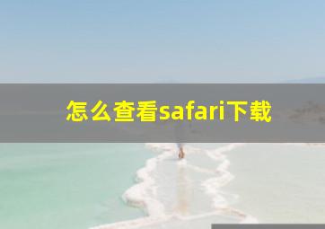 怎么查看safari下载