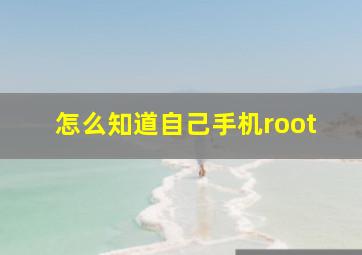 怎么知道自己手机root