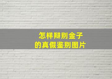 怎样辩别金子的真假鉴别图片