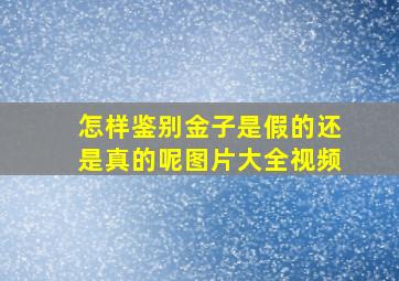 怎样鉴别金子是假的还是真的呢图片大全视频