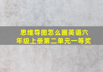 思维导图怎么画英语六年级上册第二单元一等奖