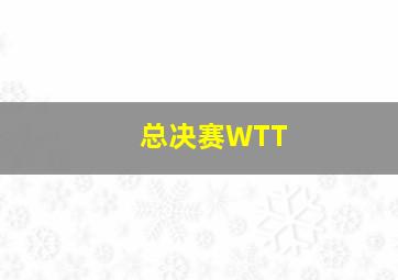 总决赛WTT