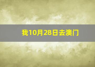 我10月28日去澳门