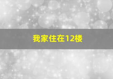 我家住在12楼