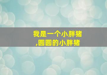 我是一个小胖猪,圆圆的小胖猪