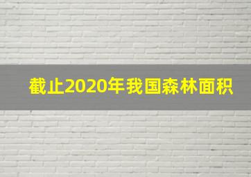 截止2020年我国森林面积