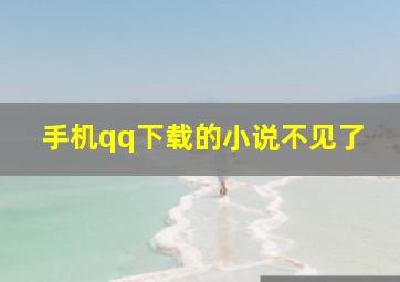 手机qq下载的小说不见了