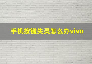 手机按键失灵怎么办vivo