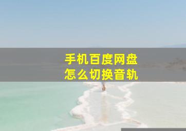 手机百度网盘怎么切换音轨