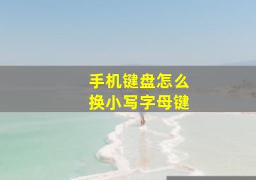 手机键盘怎么换小写字母键