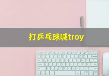 打乒乓球喊troy