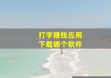 打字赚钱应用下载哪个软件