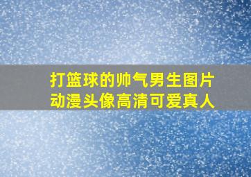 打篮球的帅气男生图片动漫头像高清可爱真人