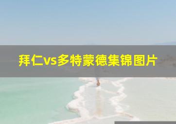 拜仁vs多特蒙德集锦图片