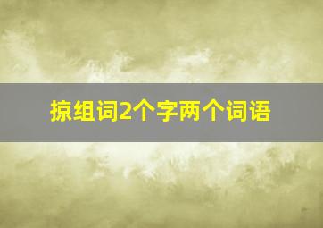 掠组词2个字两个词语