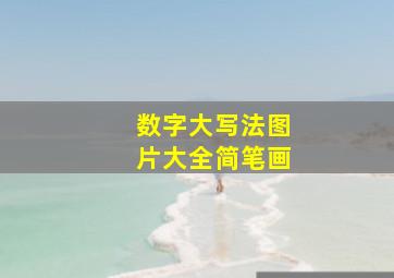 数字大写法图片大全简笔画