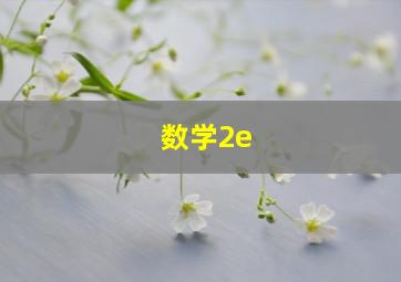 数学2e