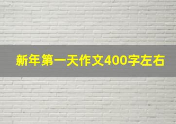 新年第一天作文400字左右