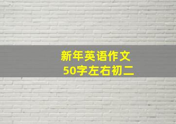 新年英语作文50字左右初二