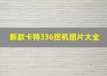 新款卡特336挖机图片大全