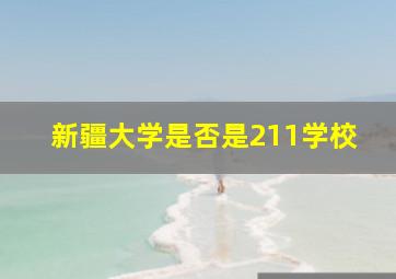 新疆大学是否是211学校