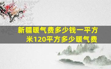 新疆暖气费多少钱一平方米120平方多少暖气费