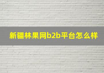 新疆林果网b2b平台怎么样