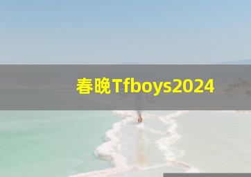 春晚Tfboys2024