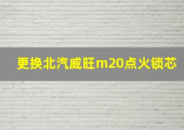 更换北汽威旺m20点火锁芯