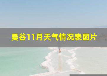 曼谷11月天气情况表图片