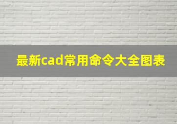 最新cad常用命令大全图表