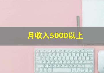 月收入5000以上