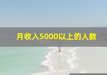 月收入5000以上的人数