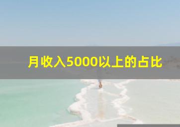 月收入5000以上的占比