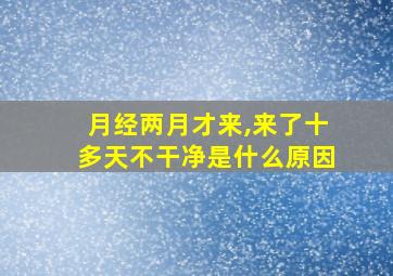 月经两月才来,来了十多天不干净是什么原因