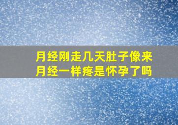 月经刚走几天肚子像来月经一样疼是怀孕了吗