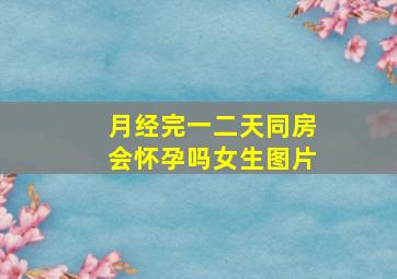 月经完一二天同房会怀孕吗女生图片