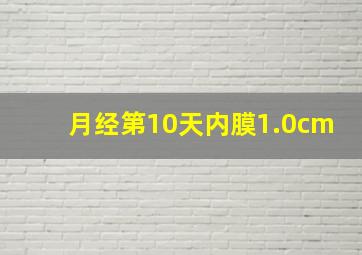 月经第10天内膜1.0cm