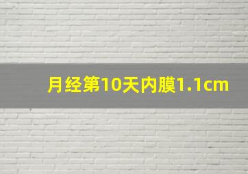 月经第10天内膜1.1cm