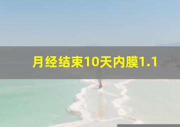 月经结束10天内膜1.1