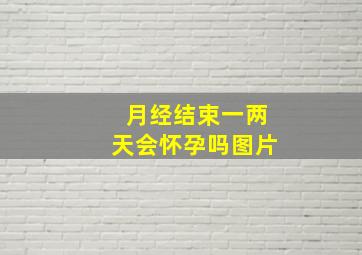 月经结束一两天会怀孕吗图片