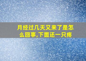 月经过几天又来了是怎么回事,下面还一只疼