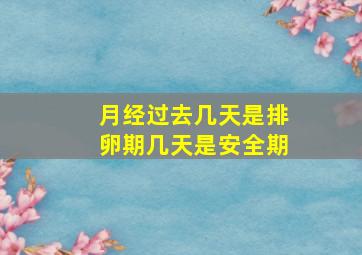 月经过去几天是排卵期几天是安全期