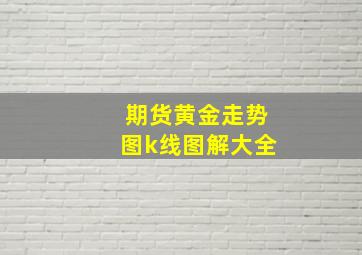 期货黄金走势图k线图解大全