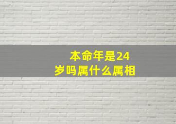 本命年是24岁吗属什么属相