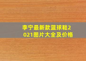 李宁最新款篮球鞋2021图片大全及价格