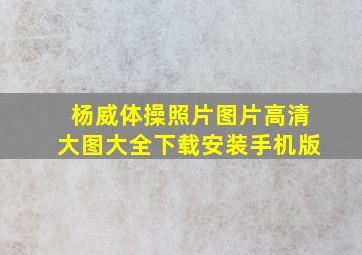 杨威体操照片图片高清大图大全下载安装手机版