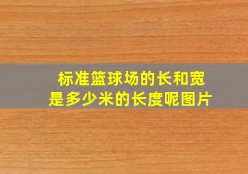 标准篮球场的长和宽是多少米的长度呢图片